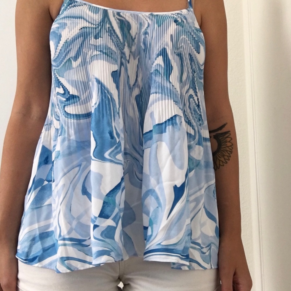 👚 Nine West Spaghetti Strap Flowy Tank Top | Womens Small